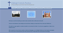 Desktop Screenshot of oakleighparishes.org.au