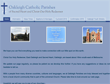 Tablet Screenshot of oakleighparishes.org.au